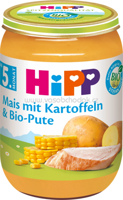 Hipp Mais mit Kartoffel & Bio-Pute, ab dem 5. Monat, 190g
