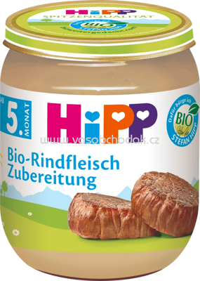 Hipp Zubereitung Bio-Rindfleisch, ab dem 5. Monat, 125g