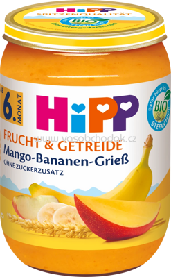 Hipp Frucht & Getreide Mango-Bananen-Grieß, ab 6. Monat, 190g