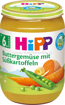 Hipp Buttergemüse mit Süßkartoffeln, ab dem 6. Monat, 190g