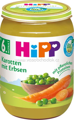 Hipp Karotten mit Erbsen, ab 6. Monat, 190g