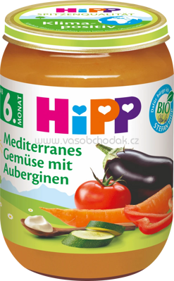 Hipp Mediterranes Gemüse mit Auberginen, ab 6. Monat, 190g