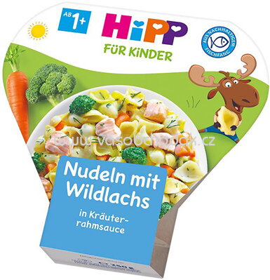 Hipp Kinderteller Nudeln mit Wildlachs in Kräuterrahmsauce, ab 1 Jahr, 250g