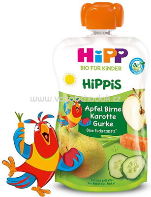 Hipp Hippis Apfel, Birne, Karotte, Gurke, ab 12. Monat, 100g