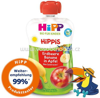 Hipp Hippis Erdbeere-Banane in Apfel ab 1 Jahr, 100 g