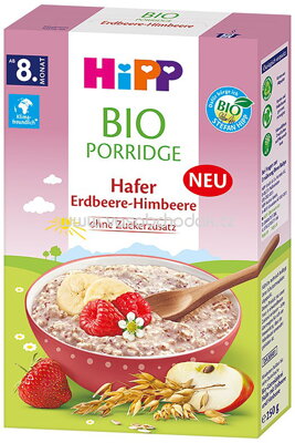 Hipp Porridge Hafer Erdbeere-Himbeere, ab 8. Monat, 250g