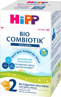 Hipp Folgemilch 2 Bio Combiotik ohne Stärke nach dem 6. Monat, 0,6 kg - ONL