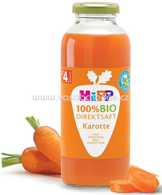 Hipp Saft 100% Bio Direktsaft Karotten, nach dem 4. Monat, 330 ml