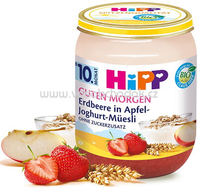 Hipp Guten Morgen Erdbeere in Apfel-Joghurt Müsli ab 10. Monat, 160 g