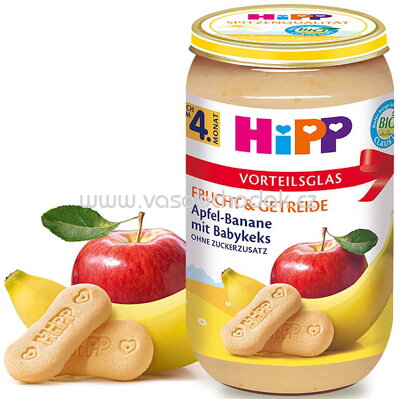 Hipp Frucht & Getreide Apfel-Banane mit Babykeks nach dem 5. Monat, 250 g
