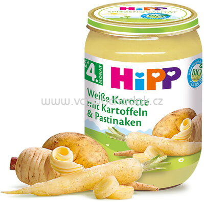 Hipp Weiße Karotte mit Kartoffeln und Pastinaken nach dem 5. Monat, 190 g