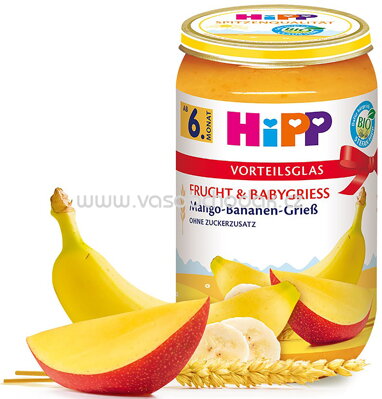 Hipp Frucht & Getreide Mango-Bananen-Grieß, ab 6. Monat, 250g