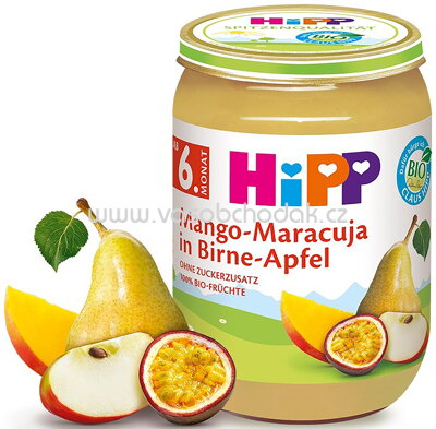 Hipp Mango Maracuja in Birne Apfel, ab 6. Monat, 190g