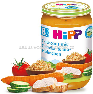 Hipp Couscous mit Gemüse & Bio-Hühnchen ab 8. Monat, 220 g