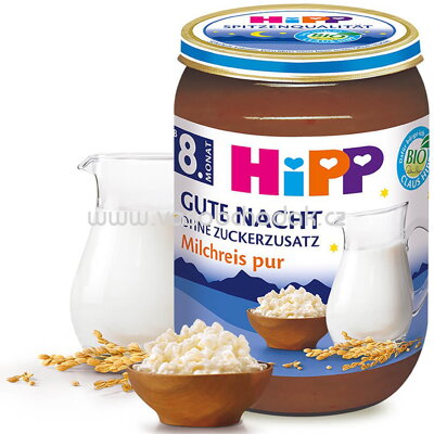 Hipp Gute Nacht Milchreis pur ab 8. Monat, 190 g