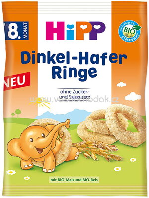 Hipp Dinkel-Hafer Ringe, ab 8. Monat, 30g