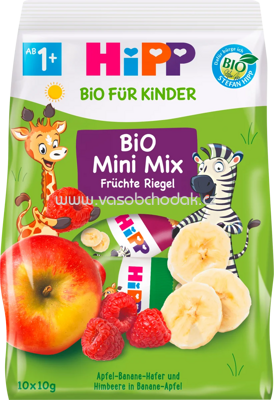 Hipp Bio Mini Mix Früchte Riegel, ab 1 Jahr, 10x10g, 10 St