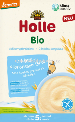 Holle baby food Bio Getreidebrei Vollkorn Hafer, glutenfrei, nach dem 5. Monat, 250g