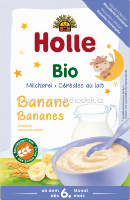 Holle baby food Bio Guten Abend Milchbrei Banane, ab 6 Monat, 250g
