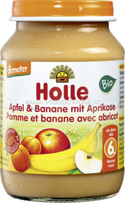 Holle baby food Apfel & Banane mit Aprikose, ab 6. Monat, 190g
