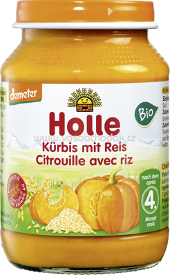 Holle baby food Kürbis mit Reis, nach dem 5. Monat, 190g
