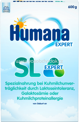 Humana Anfangsmilch Spezialnahrung SL, von Geburt an, 500g