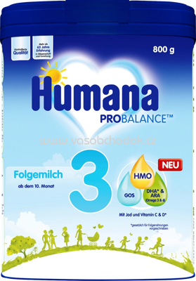 Humana Folgemilch 3, nach dem 10. Monat, 800g