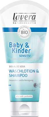 Lavera Waschlotion & Shampoo Baby & Kinder Sensitiv, 200 ml