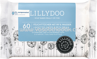 Lillydoo Feuchttücher mit 99% Wasser, 60 St