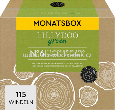 Lillydoo Windeln green Gr. 6, 13-18 kg, Monatsbox, 115 St