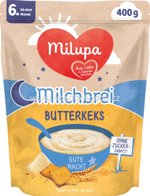 Milupa Milchbrei Butterkeks, ab dem 6. Monat, 400g