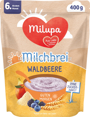 Milupa Milchbrei Waldbeere, ab dem 6. Monat, 400g