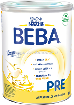 Nestlé BEBA Anfangsmilch PRE, von Geburt an, 800g