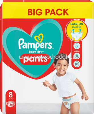Pampers Baby Pants Baby Dry Gr.8 Extra Large, 19+ kg, Big Pack, 36 St