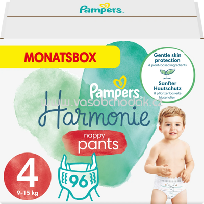 Pampers Baby Pants Harmonie Gr.4 Maxi, 9-15kg, Monatsbox, 96 St
