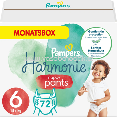 Pampers Baby Pants Harmonie Gr.6 Junior, 15+ kg, Monatsbox, 72 St