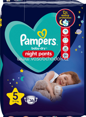 Pampers Baby Pants Night Baby Dry Gr.5 Junior, 12-17 kg, 36 St