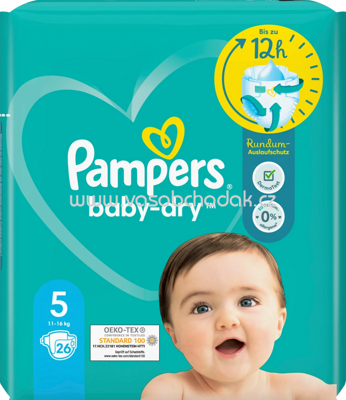 Pampers Windeln Baby Dry Gr.5 Junior, 11-16 kg, 26 St