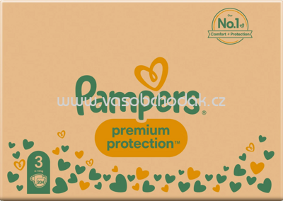 Pampers Windeln Premium Protection Gr. 3 Midi, 6-10 kg, Monatsbox, 204 St