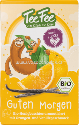 TeeFee Bio-Kräutertee Guten Morgen Honeybuschtee mit Orangen und Vanille, 20x1,5g, 30g