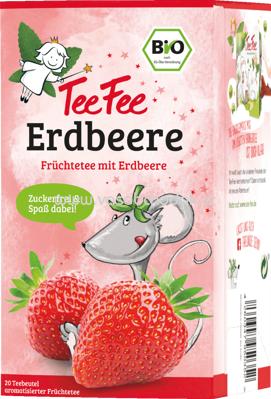 TeeFee Bio-Früchtetee mit Erdbeere, 20x1,5g, 30 g