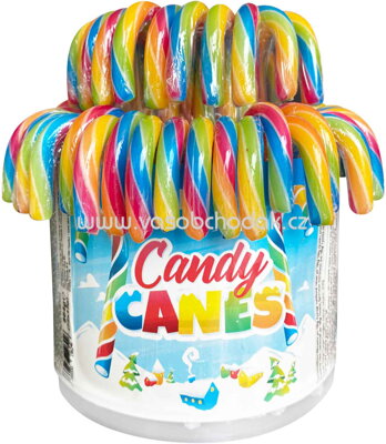 Alex Sweets Candy Canes Zuckerstangen Regenbogen, 12cm, 72 St