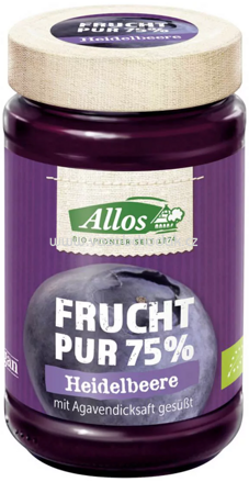 Allos Frucht Pur 75% Heidelbeere, 250g