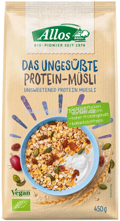 Allos Das Ungesüßte Protein Müsli, 450g