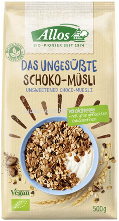 Allos Das Ungesüßte Schoko Müsli, 500g