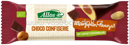 Allos Choco Confiserie Marzipan Nougat Riegel, 35g