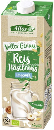 Allos Reis Haselnuss Drink, ungesüßt, 1 l