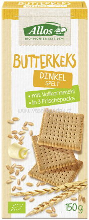 Allos Dinkel Butterkeks, 150g