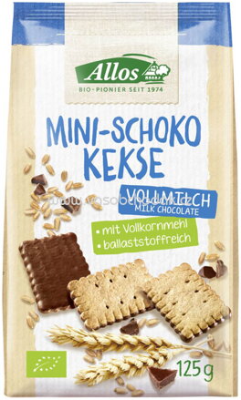 Allos Mini Schoko Kekse, Vollmilch, 125g