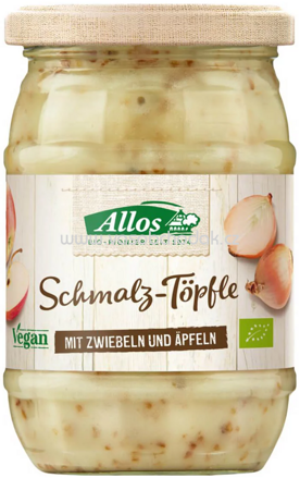 Allos Schmalz Töpfle mit Zwiebeln und Äpfeln, 250g